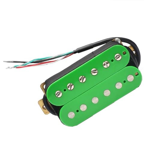 Grüne E-Gitarre Humbucker Pickup Coil Spliting Pickup Kunststoffspule Single-Coil-Tonabnehmer (Color : Bridge)