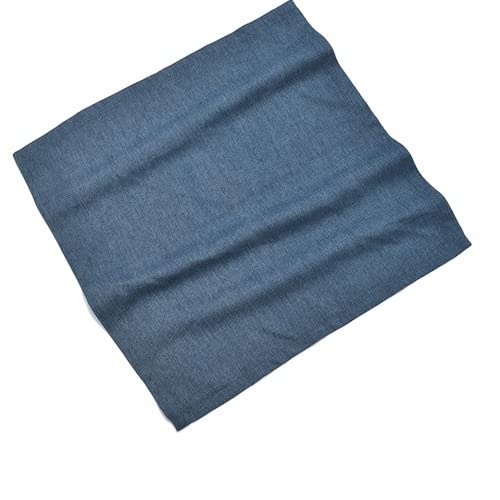 Wiederverwendbare Stoffservietten, Restaurant Modell Raum Baumwolle und Leinen Napin Servietten Tuch Falten Blume Hotel Western-Stil-Serviette(Dark Blue-4pc)