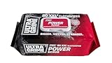 UltraGrime Pro Power Scrub Reinigungstücher, große Größe, professionelle Einwegtücher, robuster, robuster, strukturierter Schrubben (80 dicke, große Tücher)