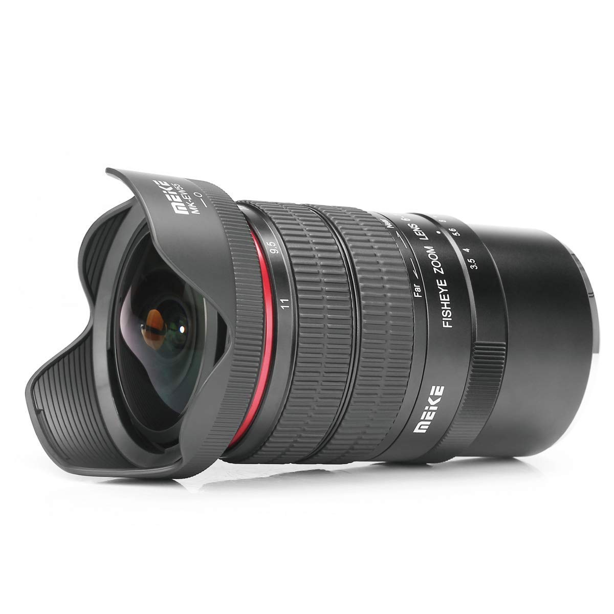 MEIKE 6–11 mm F/3.5 Fischaugen-Zoom-Objektiv APS-C Rahmen kompatibel mit Sony Kameras wie A6300 A6500 A9 A7III A7RIII