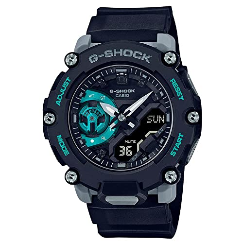 G-Shock Classic AnaDigi Herrenuhr Schwarz/Grau/Türkis Casio Schwarz