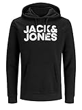 Jack & Jones Kapuzenpullover mit Logo, Schwarz, XL