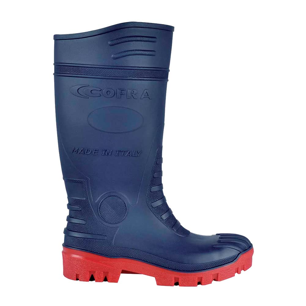 Cofra 00300-016.W46 TYPHOON BLUE/RED S5 SRC Sicherheitsstiefel, Blau/Rot, Größe 46