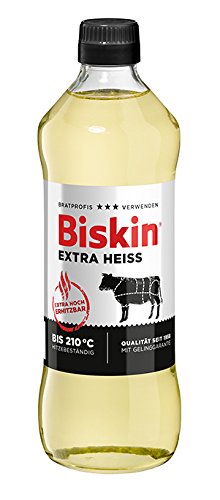 Biskin Extra Heiss Reines Pflanzenöl, 6er Pack (6 x 500 ml)