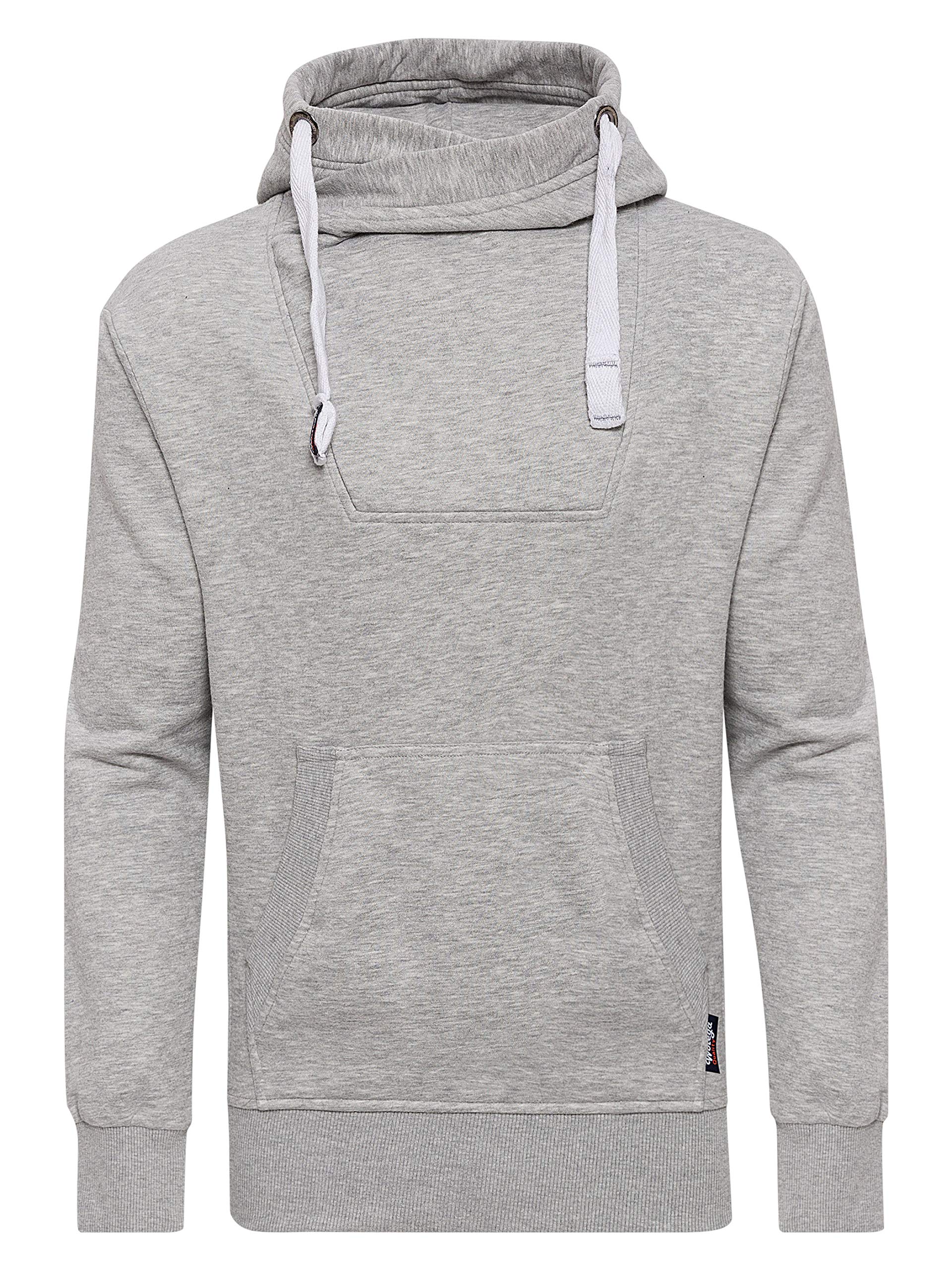 WOTEGA Herren Kapuzenpullover David - Kapuzen Hoodie Für Männer, Grau (Mirage Gray 154703), S