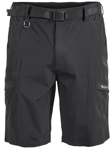 Mr.Stream Outdoor Herren Jogging Hose Quickdry viele Tasche Sports Wandern Stretch Shorts Large Black