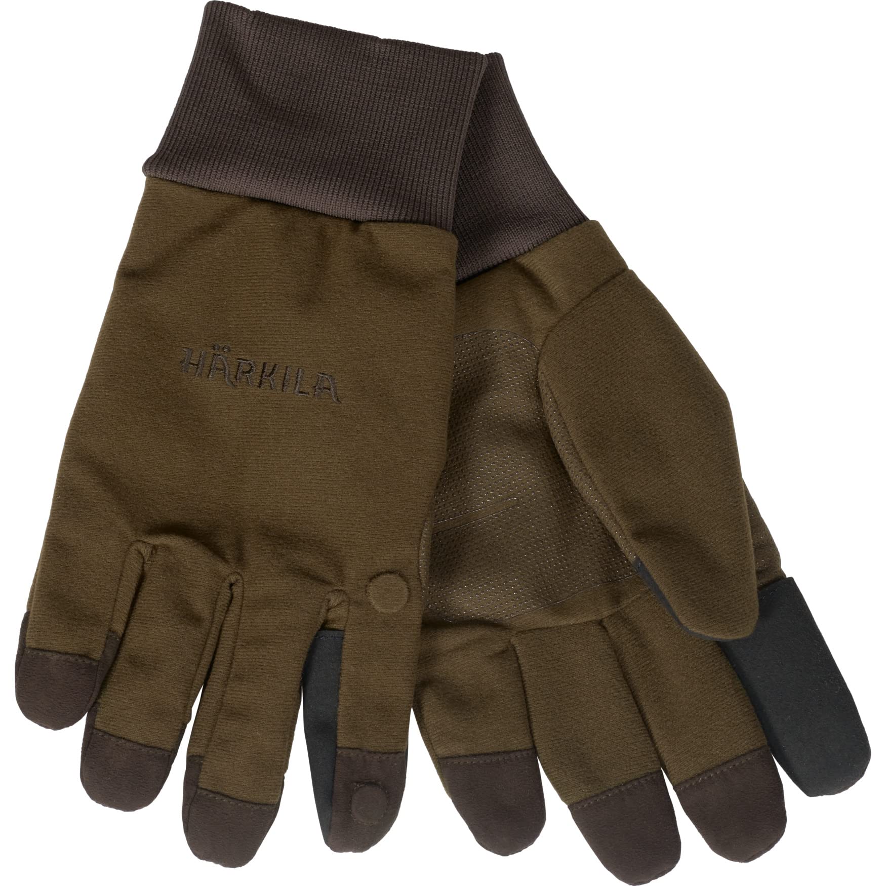 Härkila | Retrieve HWS Handschuhe | Professionelle Jagd Kleidung & Jagd Zubehör für Herren & Damen | Skandinavische Qualität Made to Last | Dark warm Olive, L