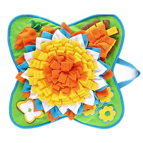 Meiliyizu Pet Snuffling Mat Dog Slow Feeder Treat Pad Pet Sniffing Toy Pad Dog Foraging Puzzle Training Pad Dog Feeding Activity Mat