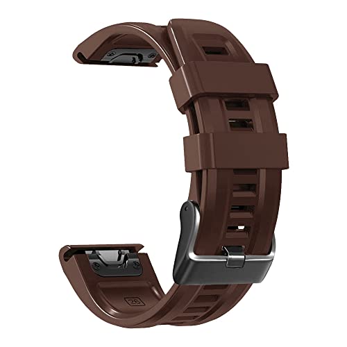 NEYENS 22 x 26 mm Smartwatch-Armbänder für Garmin Fenix 7 7X Silikonarmbänder Schnellverschluss Uhrenarmband Fenix 6X 5X 6 5 Plus/945 Armband Correa, 26mm Descent Mk2 MK1, Achat