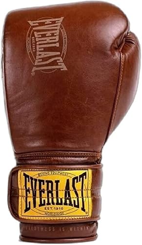 Everlast Unisex- Erwachsene Boxhandschuhe 1910 Sparring Glove Trainingshandschuhe, Braun, 14oz