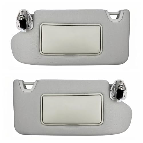 Sonnenschutz Sonnenblende Mit Licht Für Nissan Für Altima 2013 2014 2015 2016 2017 2018 OEM# 96401-3TA2A 96400-3TA2A Auto Sonnenschutz(Gray Left and Right)