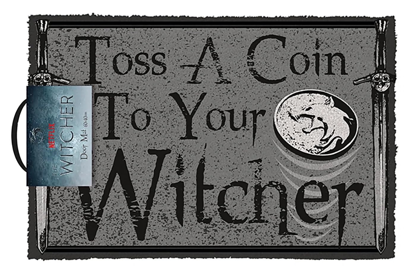 Pyramid Fußmatte, Motiv The Witcher Toss a Coin