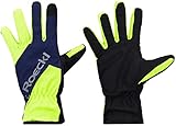 Roeckl Zarasai Kinder Winter Fahrrad Handschuhe lang fluo gelb/blau 2023: Größe: 5