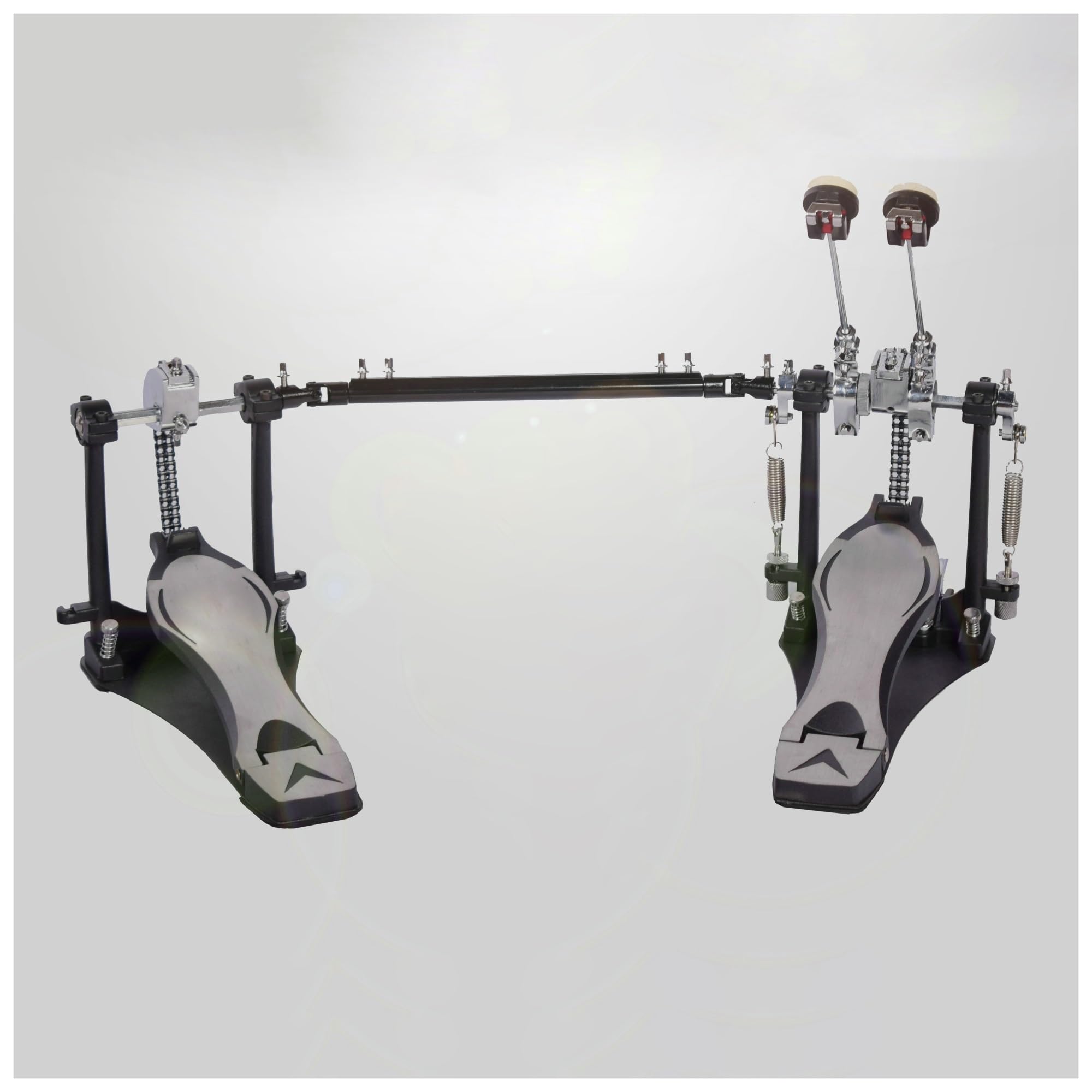 Drums Pedal Jazz Drum Double Pedal Thickened Zinc Aluminum Alloy Pedal Double Chain Pedal Hammer