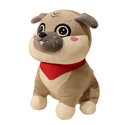 DANAIM Simulation Sharpei Hund Plüschtier Niedliche Sitzhaltung Welpe Stofftier Heimdekoration Schlafsofa Dekoratives Geschenk for Kinder Jungen Freundin Kinder(35CM)