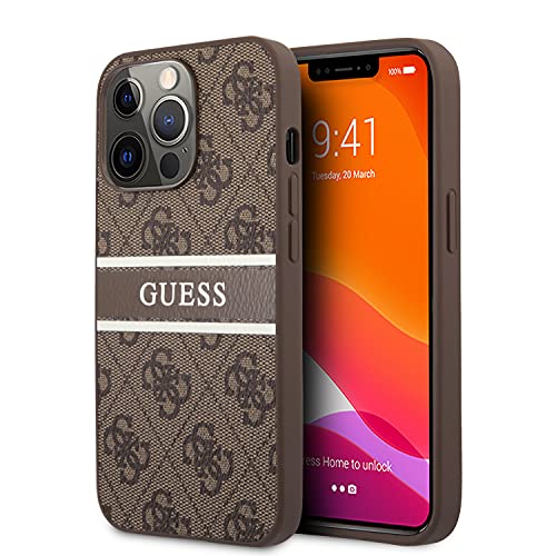 Guess GUHCP13L4GDBR Hülle für iPhone 13 Pro / 13 6" 1 braun 4G Stripe