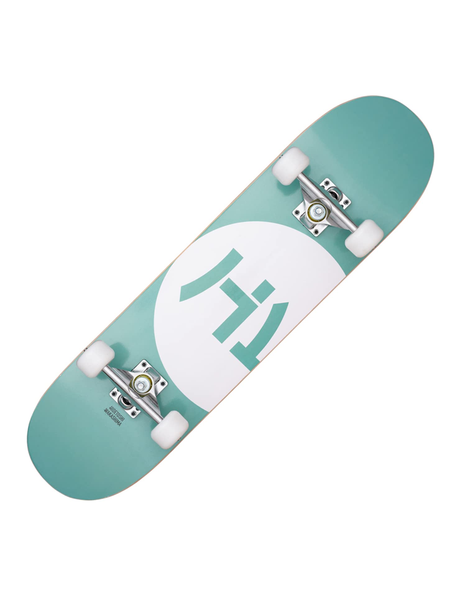 HIDETOSHI WAKASHIMA Street Skateboard 31 x 8 Zoll - Komplettboard für Einsteiger aus stabilem Holz und Aluminium, geeignet für Kinder, Teenager und Erwachsene mit verschiedenen Motive (Yodogawa)