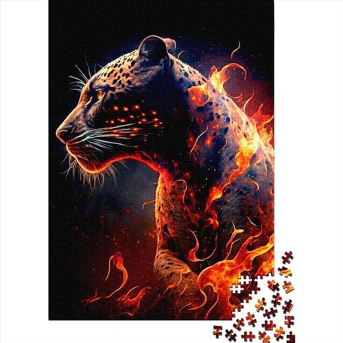 Kunstpuzzle für Erwachsene 1000 Teile Jaguar für Erwachsene 1000-teiliges Puzzlespiel Spielzeug für Erwachsene Familienpuzzle Geschenk 75x50cm