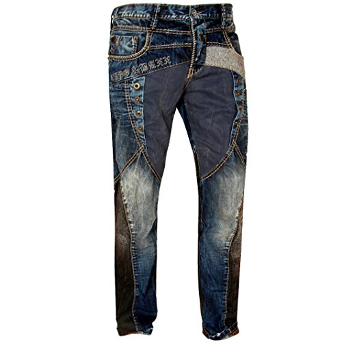 Cipo & Baxx Herren Jeans / Straight Fit Jeans Safe blau W 29 L 32