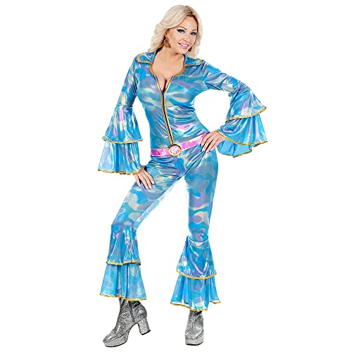 WIDMANN - Kostüm 70er Jahre Disco Style, Overall, Dancing Queen, Einteiler, Bad Taste Outfit, Schlagermove