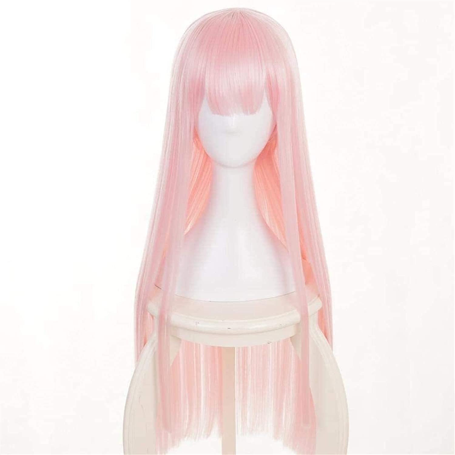 LINLINCD-Anime Coser Wig Anime Cosplay Perücke Liebling in der 02 Null Zwei Perücke Rosa Comique Konisch Karneval Weihnachten Halloween Party Alltag