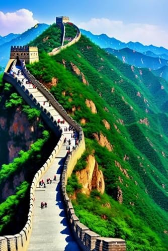 HfmQuisutron Jigsaw Puzzle 1000 Stück China Scenery Great Wall Posters Buntes Geschicklichkeitsspiel Für Die Ganze Familie Erwachsene Xy300Tk