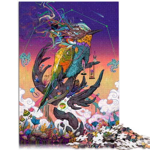 Puzzles zum Verschenken, Göttlicher Vogel, Puzzles 1000 Teile für Erwachsene, Holzpuzzles, entspannendes geistiges Lernspielzeug, 1000 Teile (50 x 75 cm)