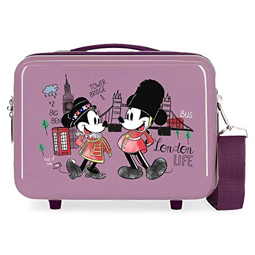 Disney Mickey Let´S Travel Kulturbeutel, anpassbar, Violett, 29 x 21 x 15 cm, starr ABS 9,14 l