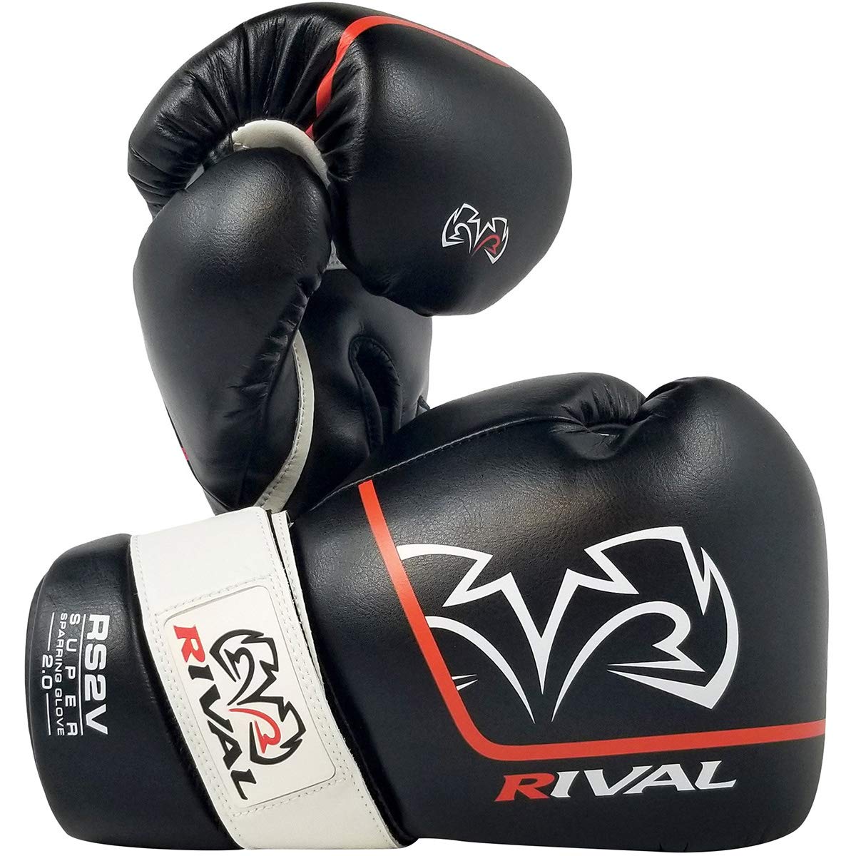 RIVAL Boxhandschuhe RS2V 2.0 Super Sparring – verwendet einen einzigen Riemen, Klettsystem anstelle von Schnürsenkeln, weiches Innenfutter