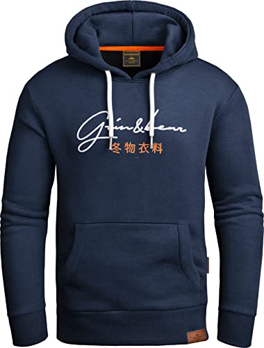 Grin&Bear Hoodie Herren Sweatshirt GEC703 Navy S