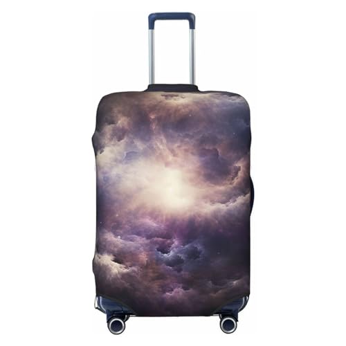 CSGJMYGS Galaxy Cloud Gepäckabdeckungen für Koffer, waschbar, modisch, dehnbar, kratzfest, passend für 45,7 - 81,3 cm (18 - 32 Zoll) Gepäck, XL, Schwarz, Schwarz , XL