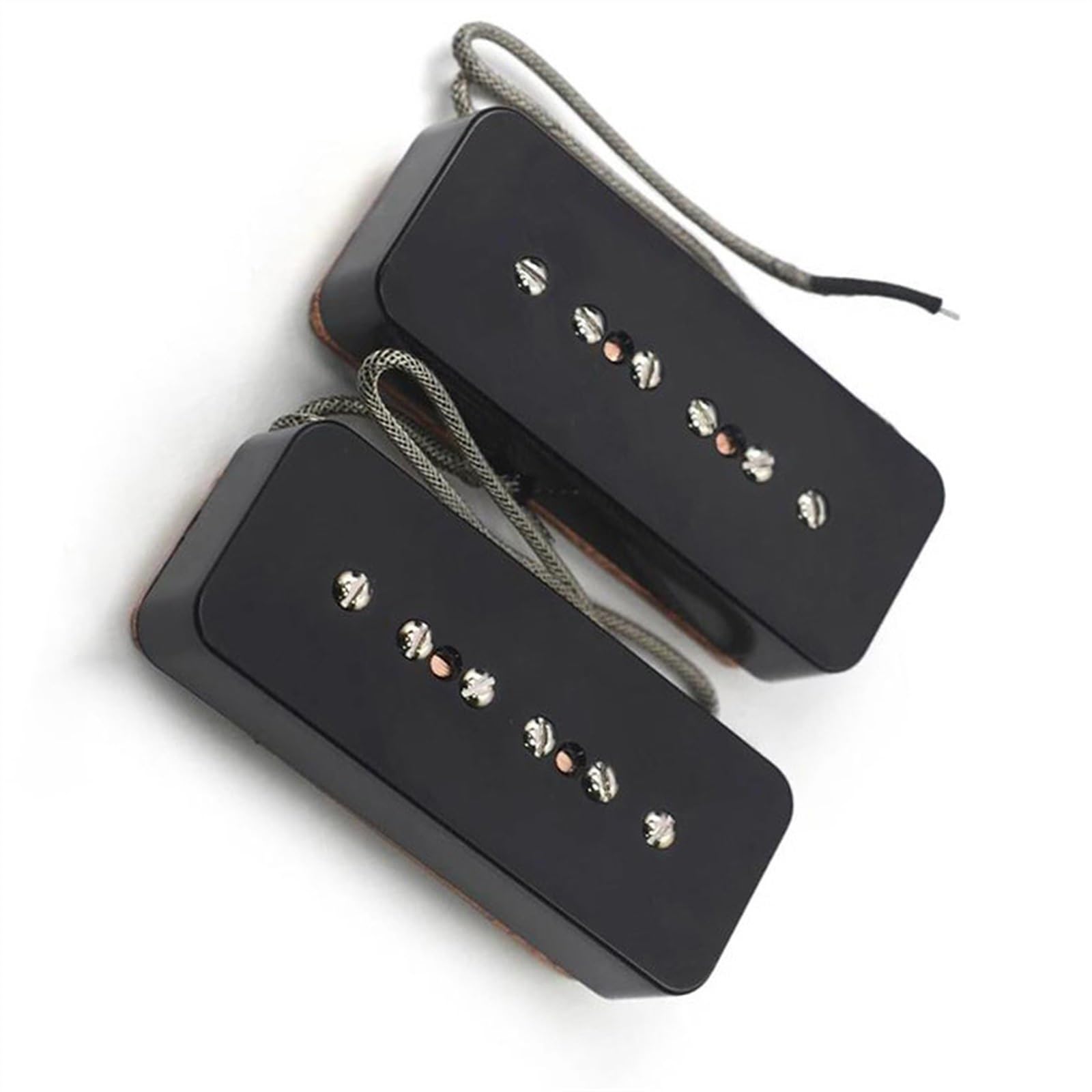 Schwarze E-Gitarren-Humbucker-Tonabnehmer-Ersatzteile mit verstellbaren Schrauben Single-Coil-Tonabnehmer