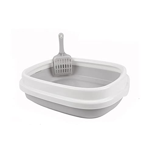 SinSed Household Pet Toilet Set: Plastic Tray Box with Spoon for Easy Cleaning - Ideal Pet Sand Basin for Your Home (Option A)