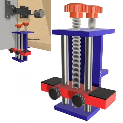 Takluu Werkzeug zur Befestigung von Schrankbeschlägen, Werkzeug zur Türmontage,Aluminium-Türinstallations-Positionierer, Schrank-Hardware-Vorrichtung | Verstellbarer, robuster Installations-Locator,