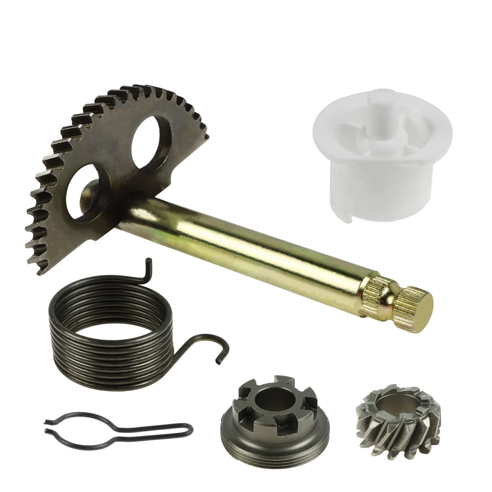 NONROT Kick Start Gear Starterwelle Starterhebel Rebuild Kit Leerlaufzahnradfeder for Yamaha PW50 Peewee PW 50 Dirt Bike