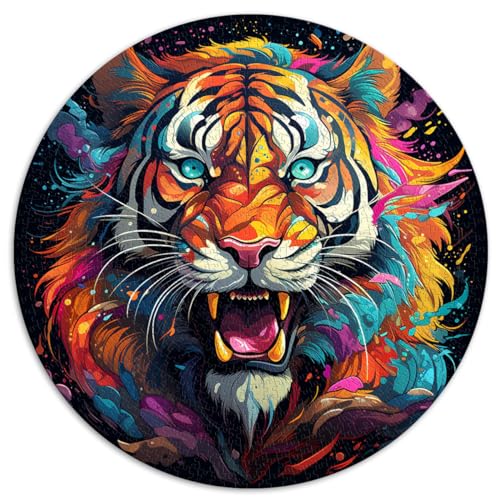 Puzzle „Der brüllende Tiger“ 1000-teiliges Puzzlespiel 26,5 x 26,5 Zoll Lernspielzeug Schwierige und schwierige Puzzles