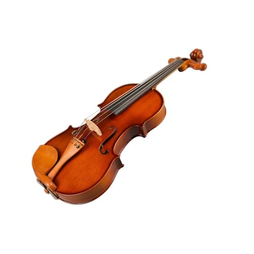 Geige Handgefertigte Violine für Anfänger, glänzende Violine 4/4 3/4 mit Kastenbogen (Color : 4/4)