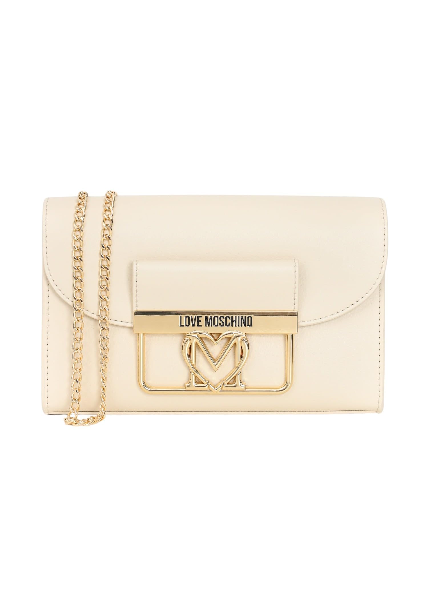 Love Moschino Damen Schultertasche, Elfenbein (RAL 1013)