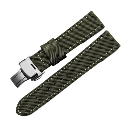 SpaRcz Canvas-Uhrenarmband für Herren, 18-24mm, Farbe 10, 18mm