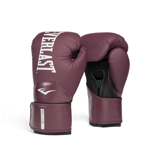 Everlast Elite 2 Box-Trainingshandschuhe, Weinrot, 284 g