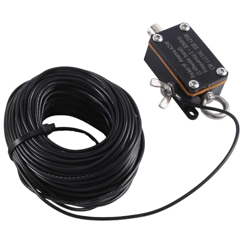 Yunnaty HF Antenne Hochfrequenz Antenne A25 1-30MHz Inverted V Horizontal Balun Langdraht