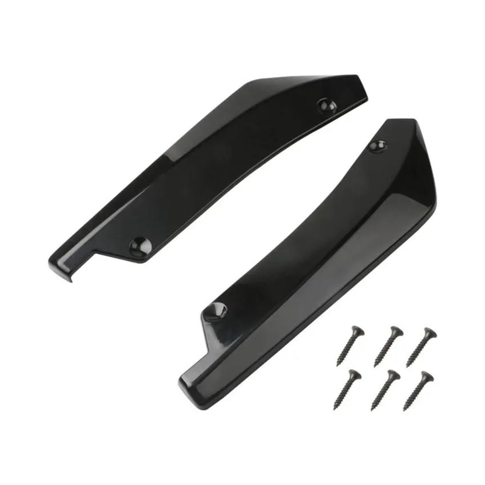 Splitter Auto Universal Vorne Hinten Stoßstange Streifen Lip Spoiler Diffusor Splitter Kratzschutz Carbon Fiber Winglets Seite Rock Erweiterung Frontlippe(Schwarz)