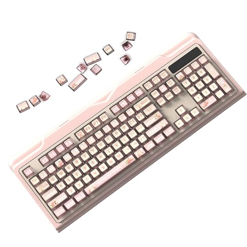 Only Keycap Cute Cartoon PBT Puddings Transluzents Keycap 116PCS ASA Profile Thicken Keycaps For 61/62/68/71/81/84/87 Pudding-Tastenkappen