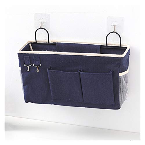 BFVAKBKYT Hängende Lagerung über der Tür, Wall Hanging Storage Bag Canvas Wall Mounted Storage Bag Wall Door Closet Hanging Storage Bag Organizer with Two Hooks