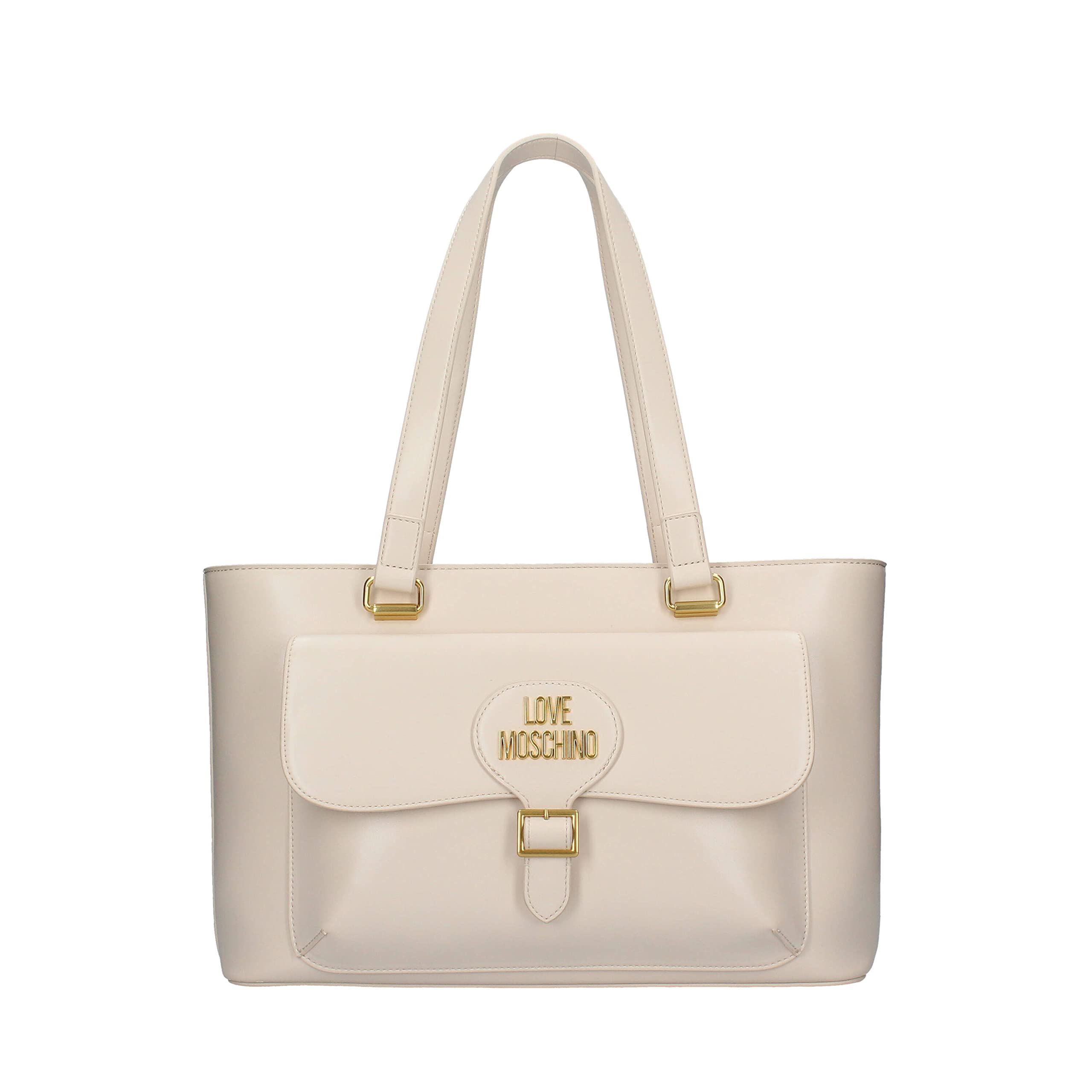 Love Moschino Damen Schultertasche, Weiß