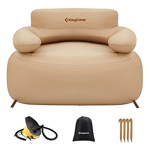 KingCamp Aufblasbares Sofa Outdoor Camping Luftsofa Camping Sofa mit Rücken Armlehne Aufblasbare Couch Camping für Indoor, Outdoor, Party, Reisen, Strand