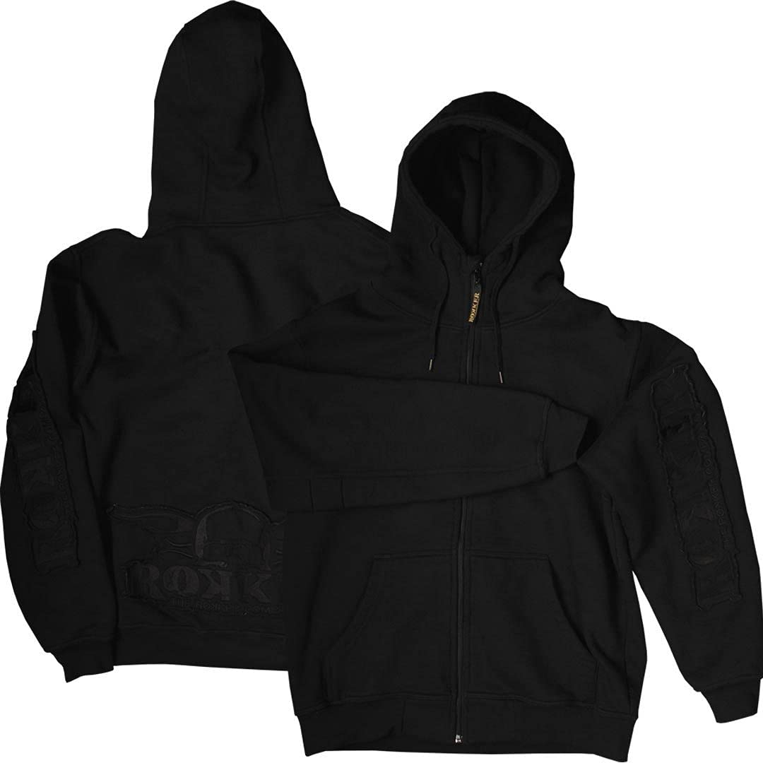 Rokker Zip Hoodie M Schwarz