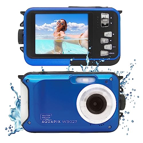 Easypix Aquapix W3027-M Wave Marine Blue Digitalkamera 5 Megapixel Marineblau Wasserdicht