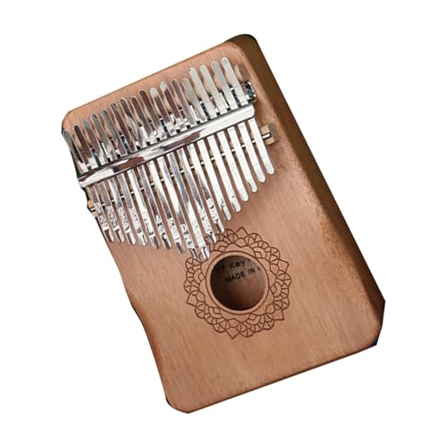 Kalimba Daumenklavier Log Farbe Handschutz chromatische Skala 17-Ton Daumenklavier Kalimba Kalimba Anfänger Fingerklavier tragbar