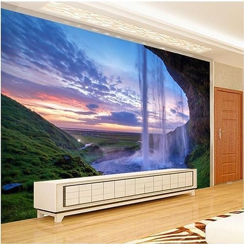 XLMING Wasserfälle 3D Tapete Home Dekoration Wohnzimmer Sofa Schlafzimmer Tv Hintergrund Wand-200cm×140cm